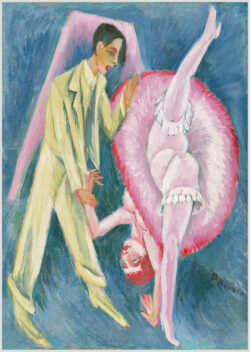 Akustikbild mit einem Motiv von Ernst Ludwig Kirchner mit dem Titel "Tanzpaar"